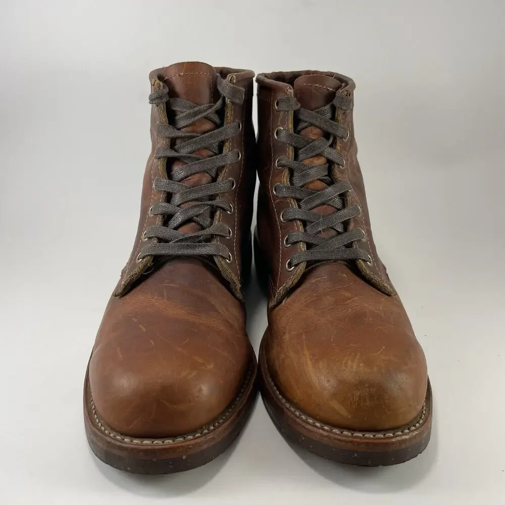 Chippewa Service Boots Mens Size 7.5 D Brown Oiled Leather 6